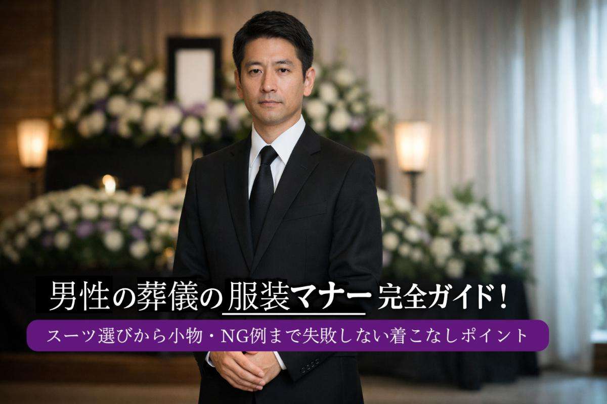 男性の葬儀の服装マナー完全ガイド！スーツ選びから小物・NG例まで失敗しない着こなしポイント